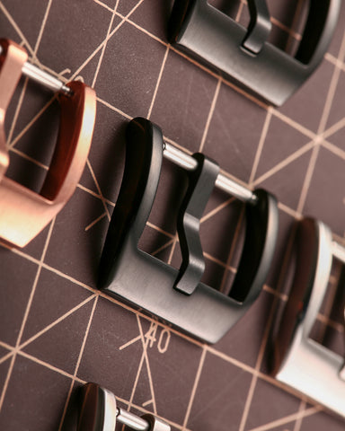 Rose Gold Premium Reinforced 316L Stainless Steel Watch Buckle | Brushed & Polished Mix Finish