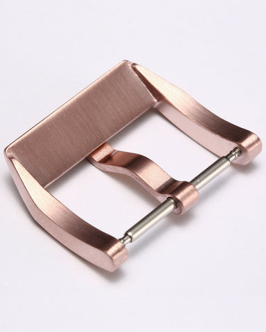 Rose Gold Premium Reinforced 316L Stainless Steel Watch Buckle | Brushed & Polished Mix Finish
