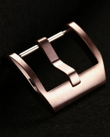Rose Gold Premium Reinforced 316L Stainless Steel Watch Buckle | Brushed & Polished Mix Finish