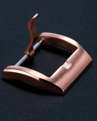 Rose Gold Premium Reinforced 316L Stainless Steel Watch Buckle | Brushed & Polished Mix Finish