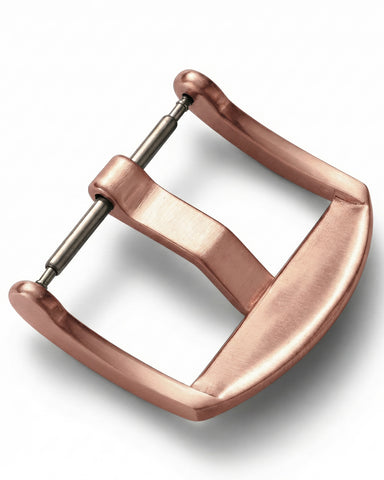 Rose Gold 316L Stainless Steel Watch Tang Buckle - Heavy Duty Square | Matte Brushed Finish