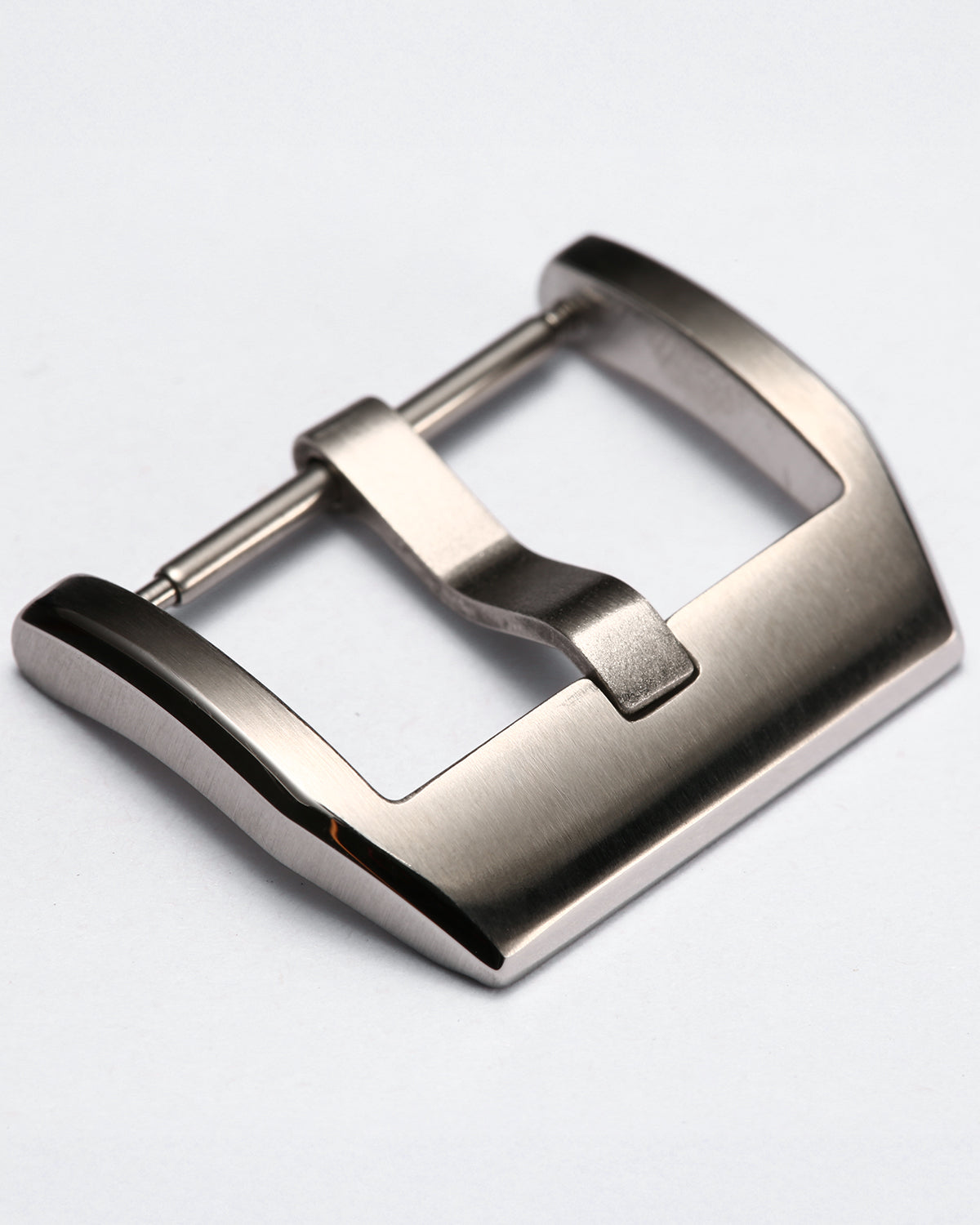 Silver Premium Reinforced 316L Stainless Steel Watch Buckle | Brushed & Polished Mix Finish