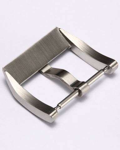 Silver Premium Reinforced 316L Stainless Steel Watch Buckle | Brushed & Polished Mix Finish