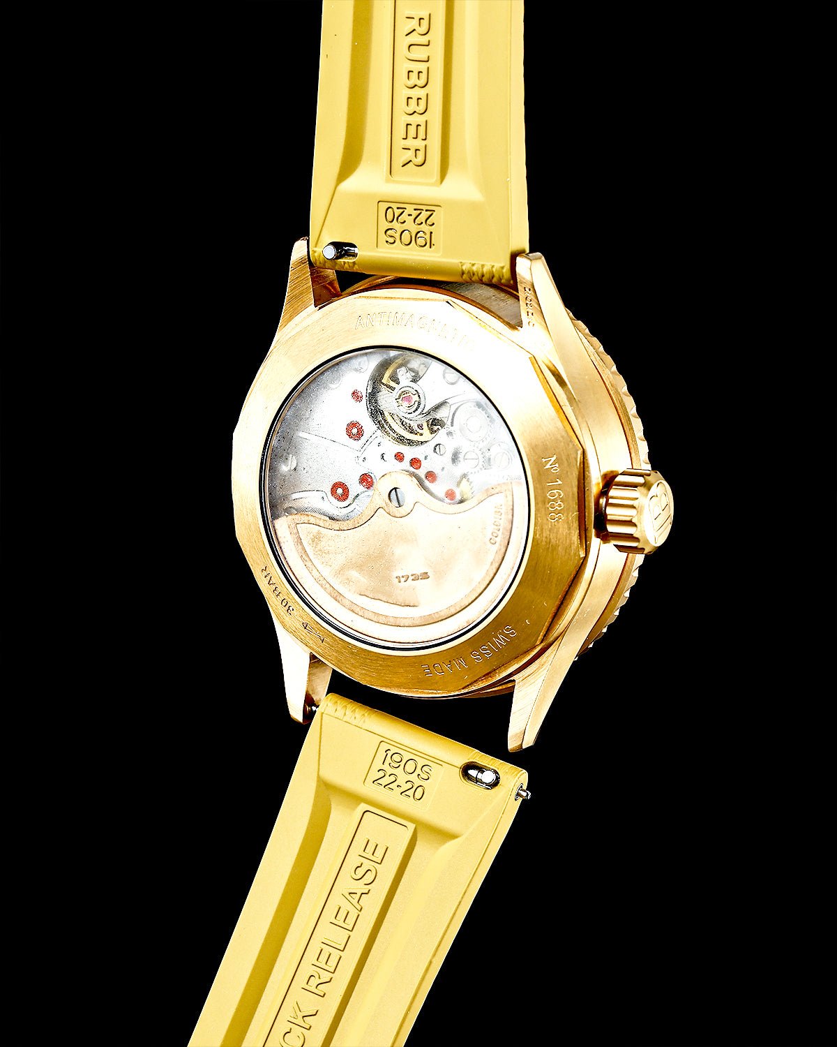 Brown-Woven-Texture-FKM-Rubber-Watch-Straps-3