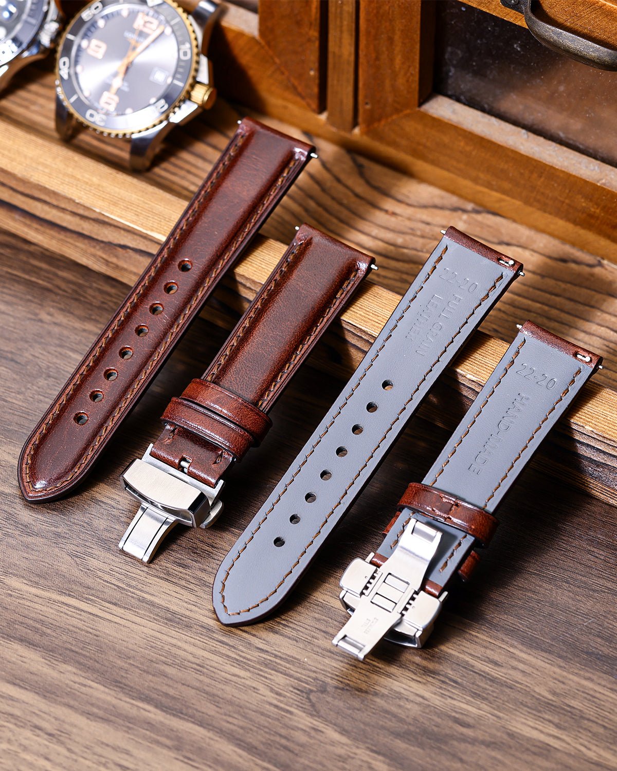 Coffee-Tuscany-Leather-Straps