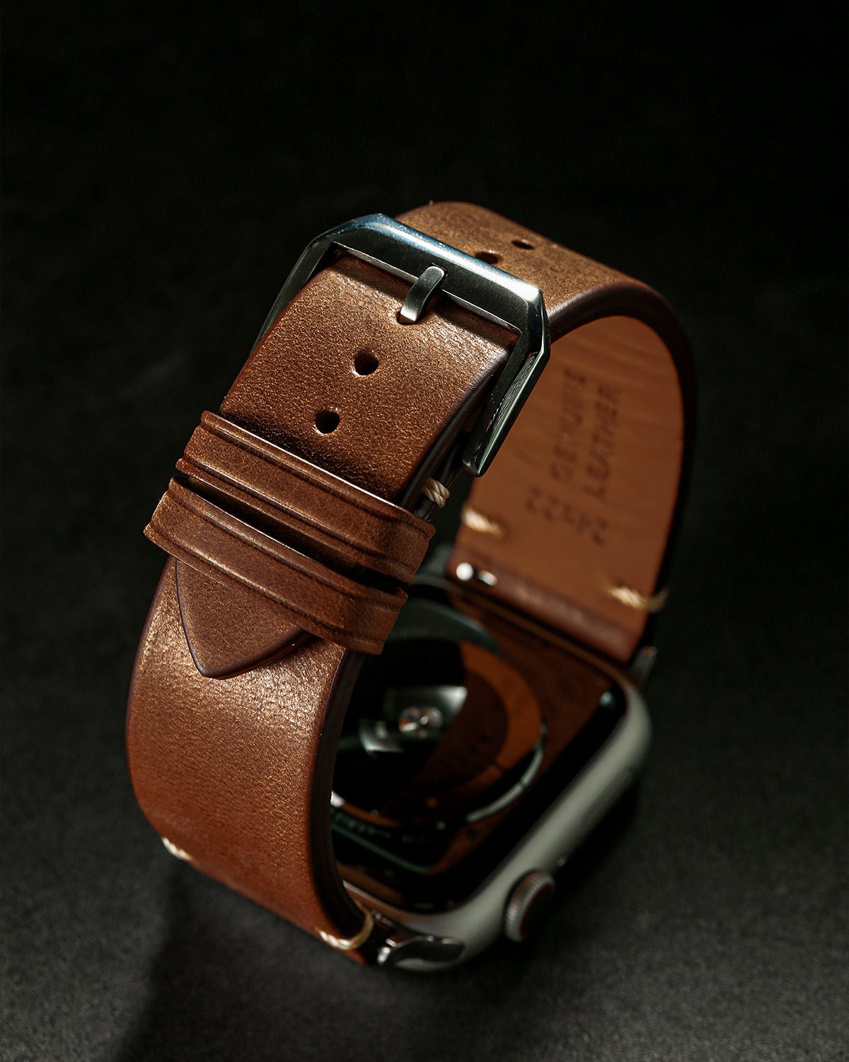 Coffee-Italian-Calfskin-iWatch-Straps-2