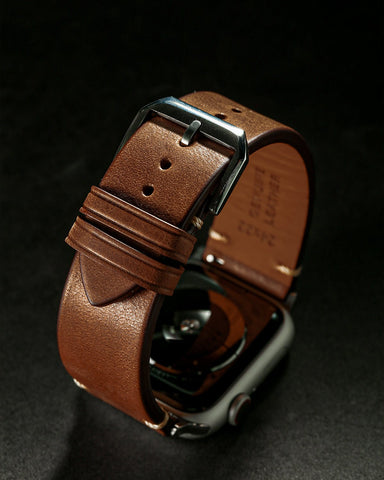 Coffee-Italian-Calfskin-iWatch-Straps-2