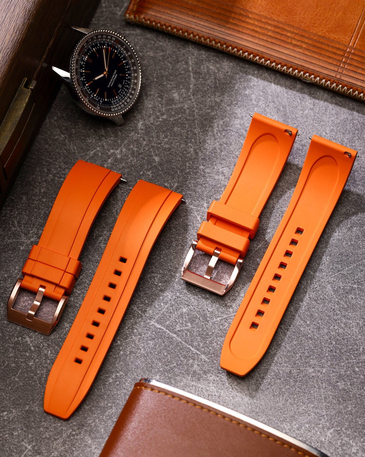 Orange-RG-FKM-Rubber-Watch-Strap-1