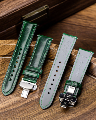 Green-Tuscany-Leather-Straps