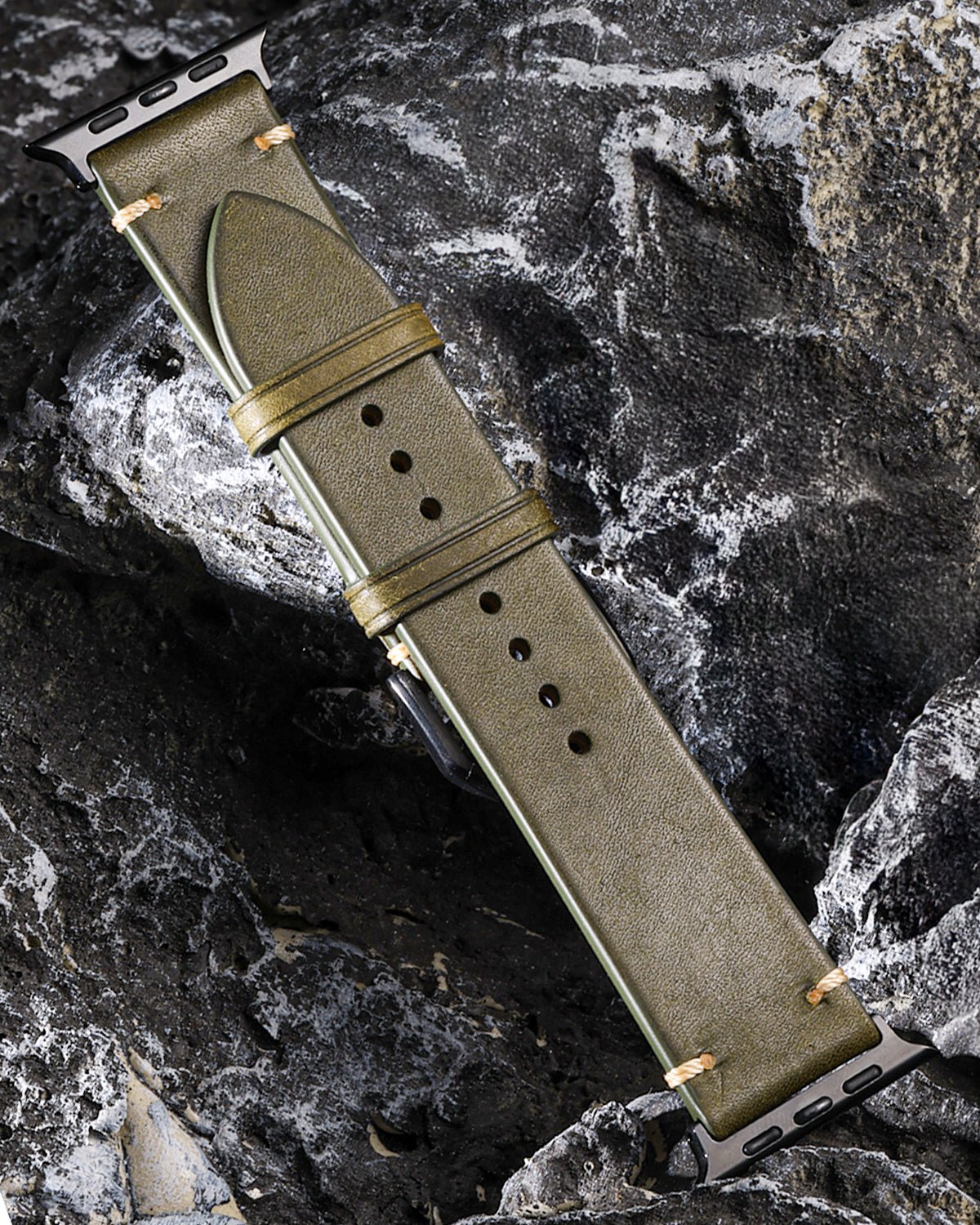 Green-Italian-Distressed-Calfskin-iWatch-Straps-1