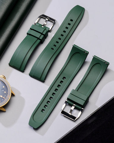 Green-S-FKM-Rubber-Watch-Strap-1