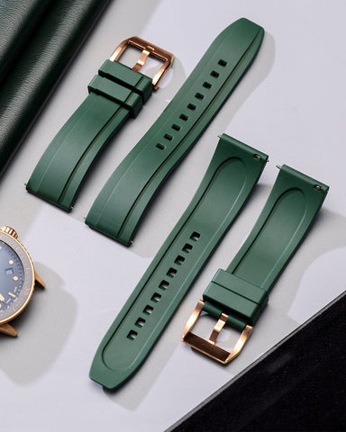 Green-RG-FKM-Rubber-Watch-Strap-1