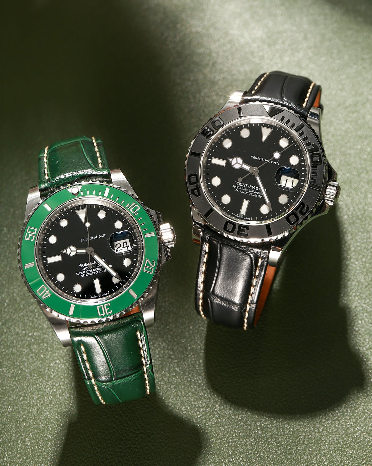 Alligator Grain Embossed for Green Black 3