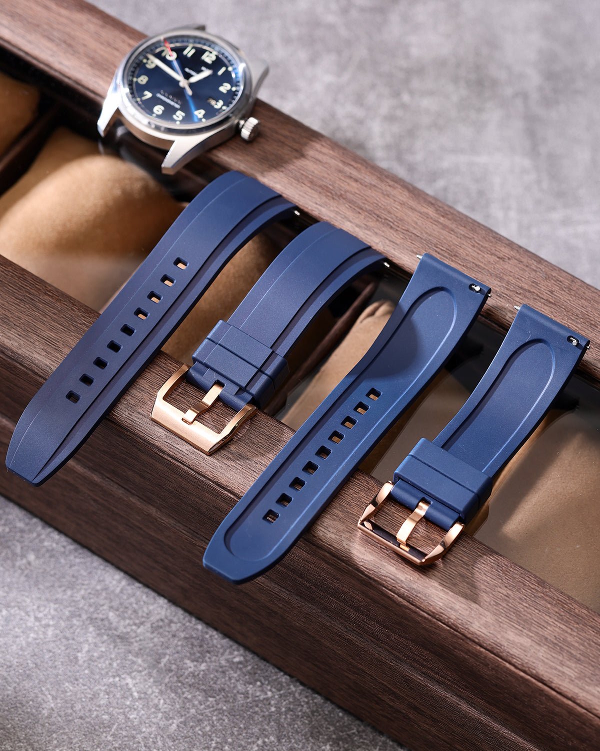 Blue-RG-FKM-Rubber-Watch-Strap-1
