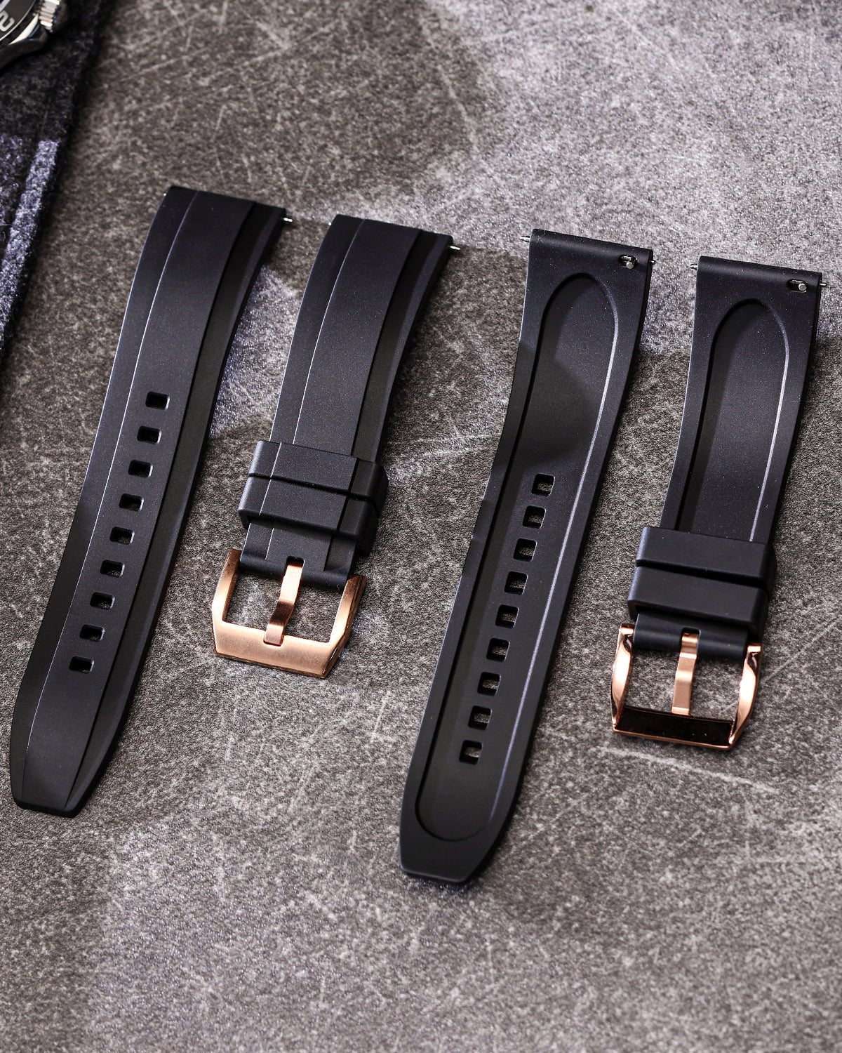 Black-RG-FKM-Rubber-Watch-Strap-1