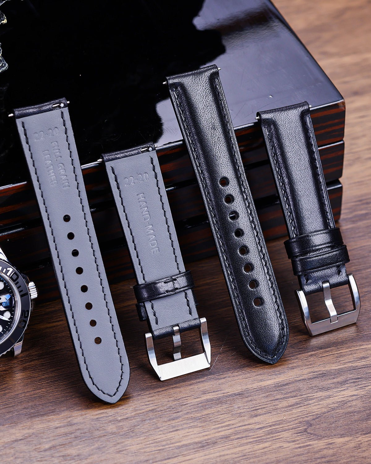Black-S-Tuscany-Leather-Straps