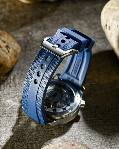 Woven-Texture-FKM-Rubber-Watch-Straps-5