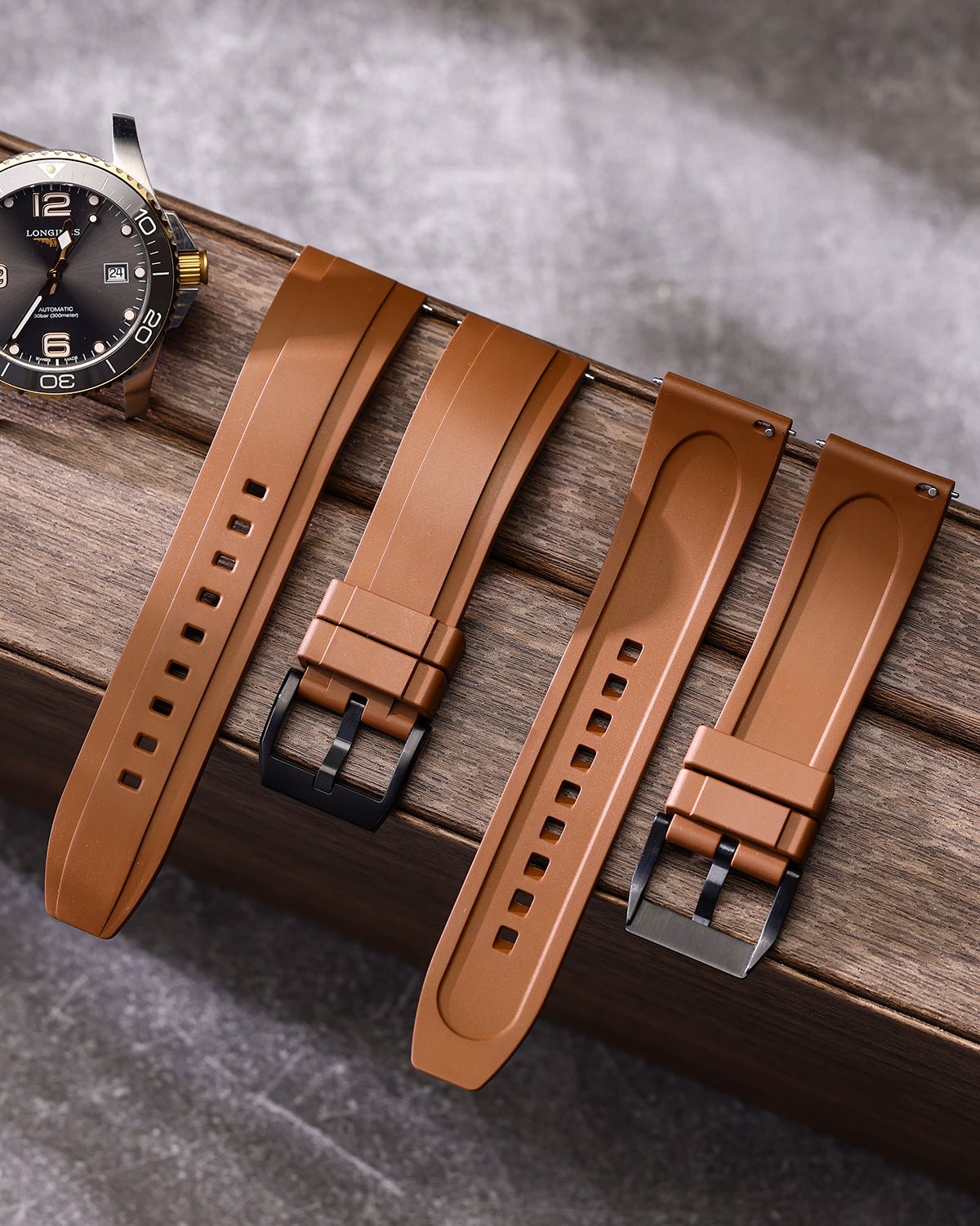 Brown-B-FKM-Rubber-Watch-Strap-1