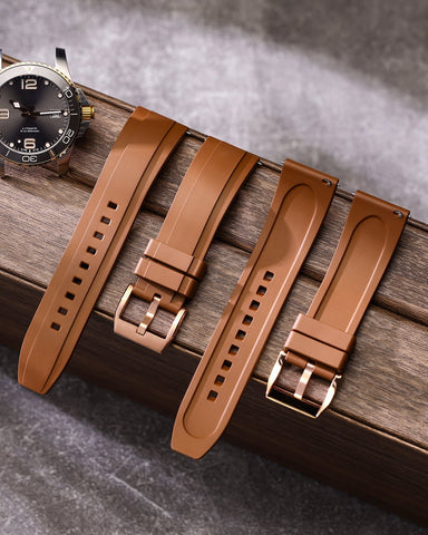 Brown-RG-FKM-Rubber-Watch-Strap-1