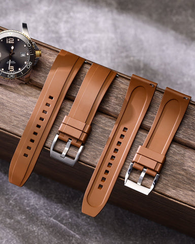 Brown-S-FKM-Rubber-Watch-Strap-1