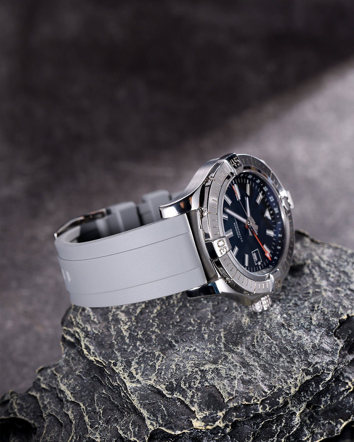 Gray-FKM-Rubber-Watch-Strap-2