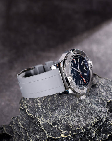 Gray-FKM-Rubber-Watch-Strap-2