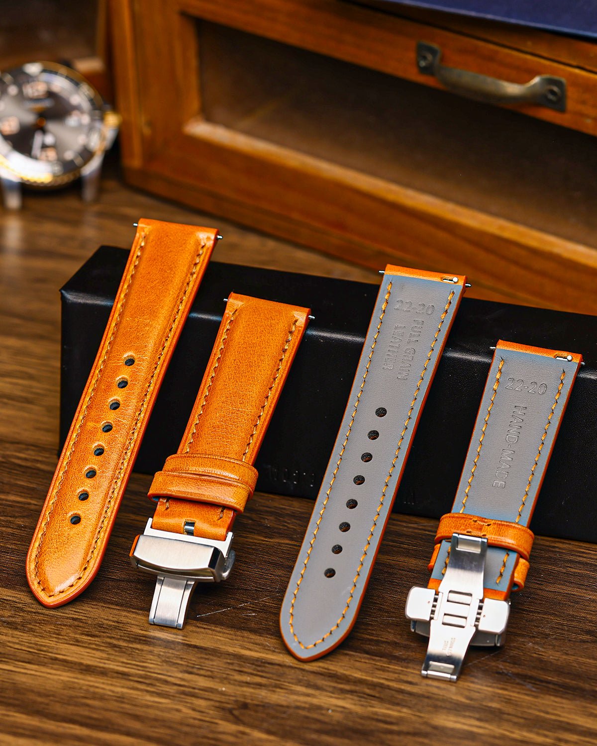 Yellow-Tuscany-Leather-Straps